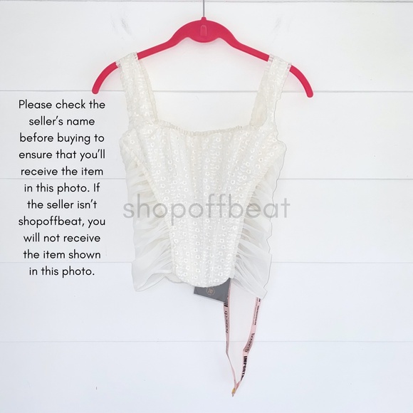 NEW House of CB Catalina Top White XS - Picture 15 of 17